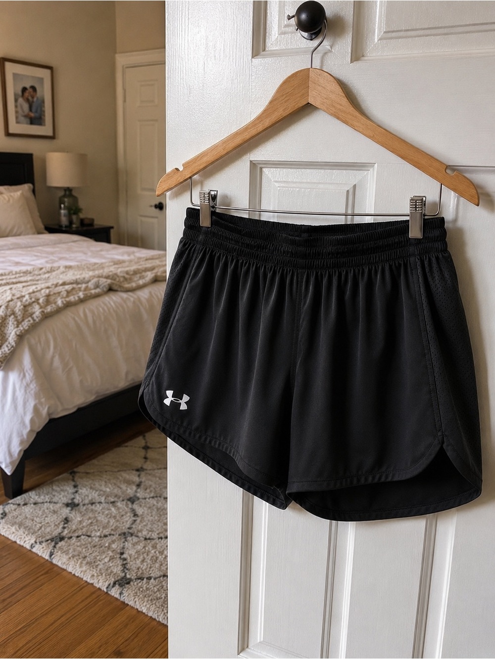Under Armour Black Track Shorts - Athletic Shorts by UA for Women, Size Small
